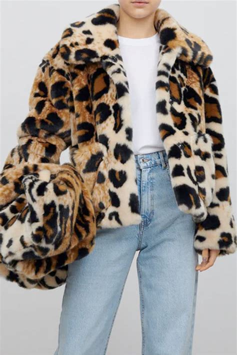 faux fur leopard coat|faux leopard coat on sale.